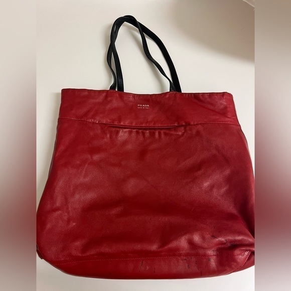 Prada Leather Bi Color Reversible Tote Bag. Excellent Condition - Picture 11 of 11